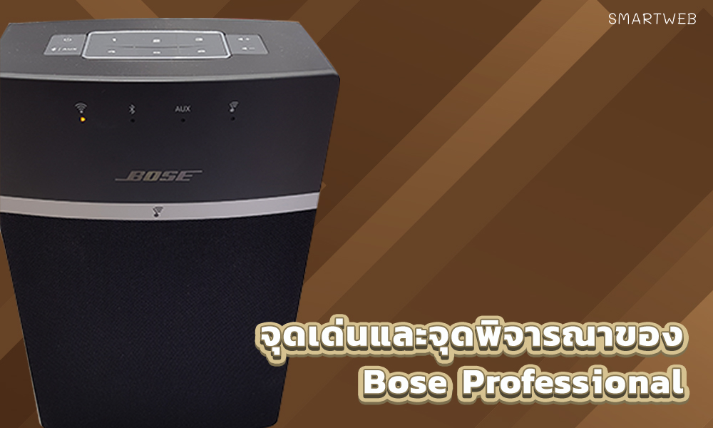 2.จุดเด่นและจุดพิจารณาของ Bose Professional
